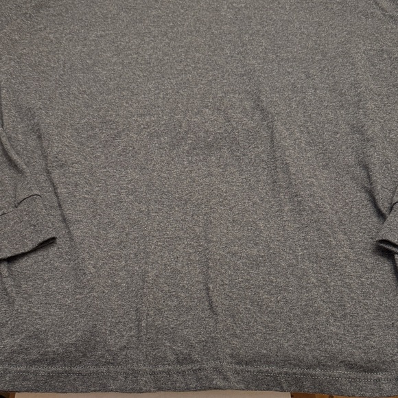 Jerzees large Men's gray/Black Long Sleeve Shirt - Picture 7 of 10